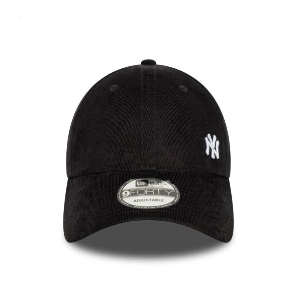 Καπέλο τζόκεϊ κοτλέ μαύρο New York Yankees New Era 9Forty Cord Flawless Cap Black