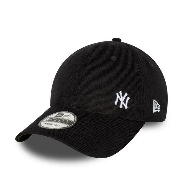 Καπέλο τζόκεϊ κοτλέ μαύρο New York Yankees New Era 9Forty Cord Flawless Cap Black