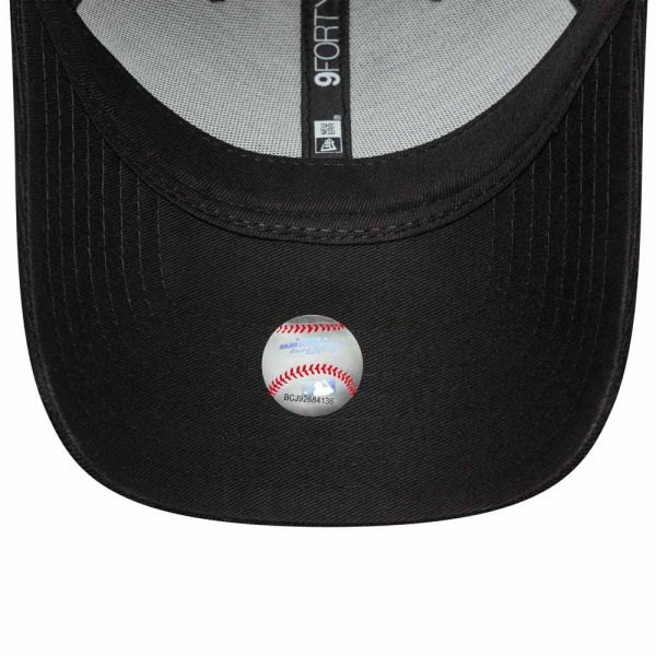 Καπέλο τζόκεϊ κοτλέ μαύρο New York Yankees New Era 9Forty Cord Flawless Cap Black
