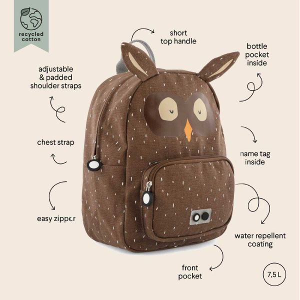 Σακίδιο πλάτης παιδικό κουκουβάγια  Trixie Backpack Mr. Owl