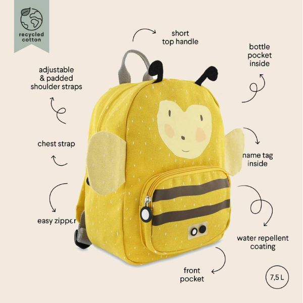 Σακίδιο πλάτης παιδικό μελισσούλα  Trixie Backpack Mrs. Bumblebee