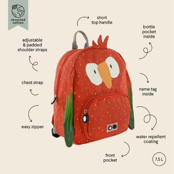 Σακίδιο πλάτης παιδικό παπαγάλος  Trixie Backpack Mr. Parot