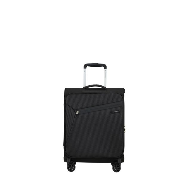 Βαλίτσα μαλακή μαύρη καμπίνας  4 ρόδες Samsonite Litebeam  Spinner  55 cm