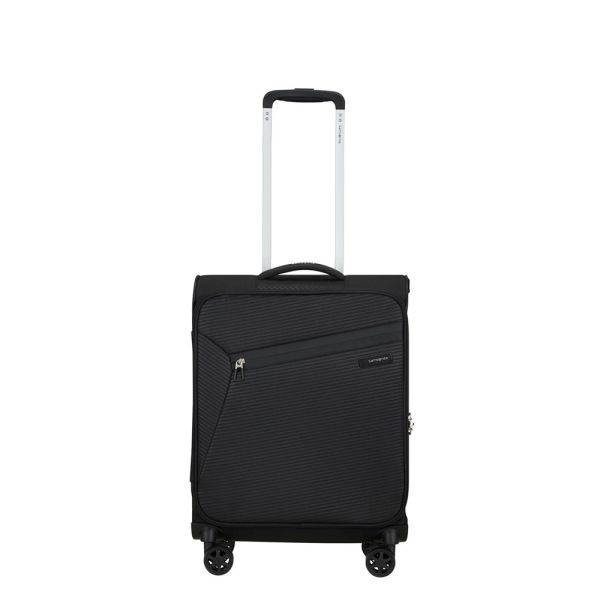 Βαλίτσα μαλακή μαύρη καμπίνας  4 ρόδες Samsonite Litebeam  Spinner  55 cm