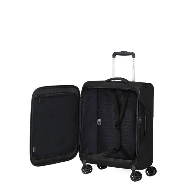 Βαλίτσα μαλακή μαύρη καμπίνας  4 ρόδες Samsonite Litebeam  Spinner  55 cm
