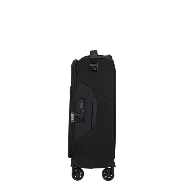 Βαλίτσα μαλακή μαύρη καμπίνας  4 ρόδες Samsonite Litebeam  Spinner  55 cm