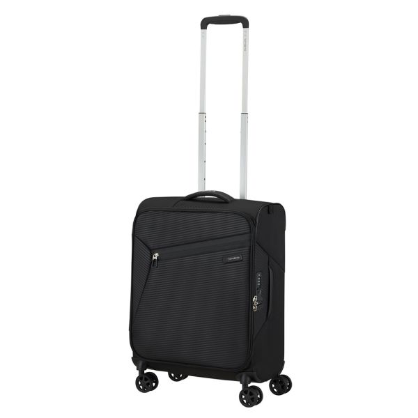 Βαλίτσα μαλακή μαύρη καμπίνας  4 ρόδες Samsonite Litebeam  Spinner  55 cm