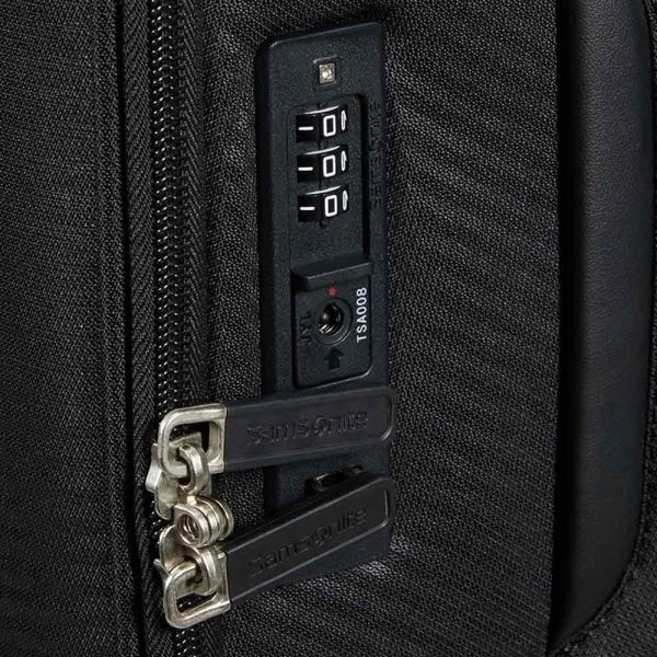 Βαλίτσα μαλακή μαύρη καμπίνας  4 ρόδες Samsonite Litebeam  Spinner  55 cm