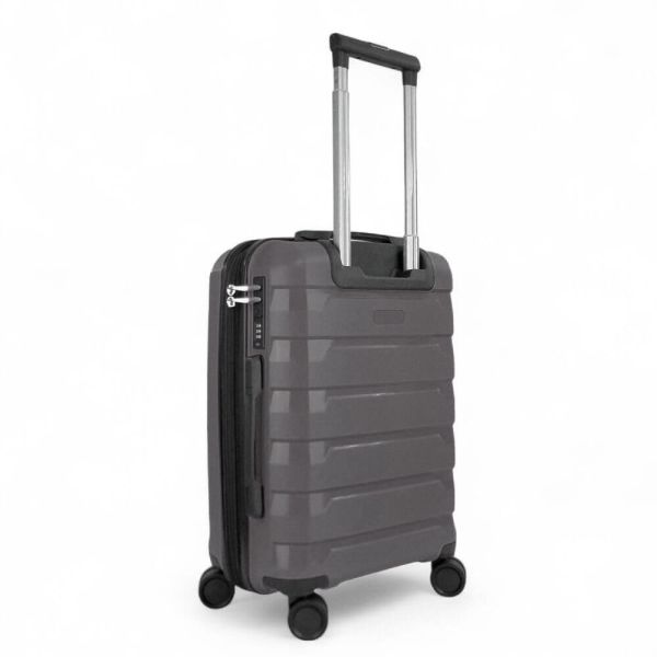 Βαλίτσα σκληρή  μικρή επεκτάσιμη γκρι Seagull SG180 - S