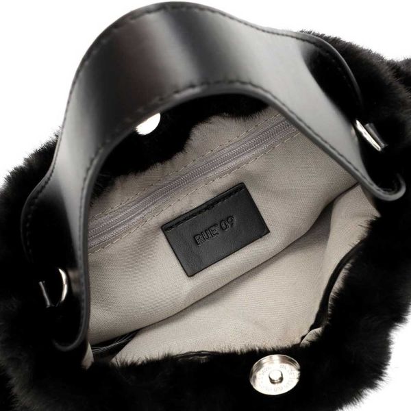 Γυναικεία τσάντα χεριού - χιαστί μαύρη  Emily & Noah  Nanterre Rue 09 Black