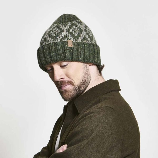 Σκούφος πλεκτός ζακάρ λαδί Chaos Forest Beanie Olive