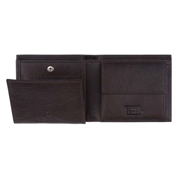 Πορτοφόλι δερμάτινο μικρό οριζόντιο καφέ Camel Active Discover Wallet Brown