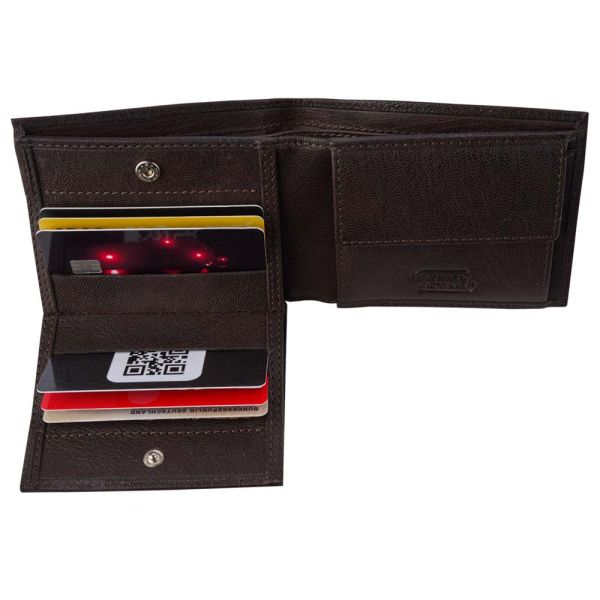 Πορτοφόλι δερμάτινο μικρό οριζόντιο καφέ Camel Active Discover Wallet Brown