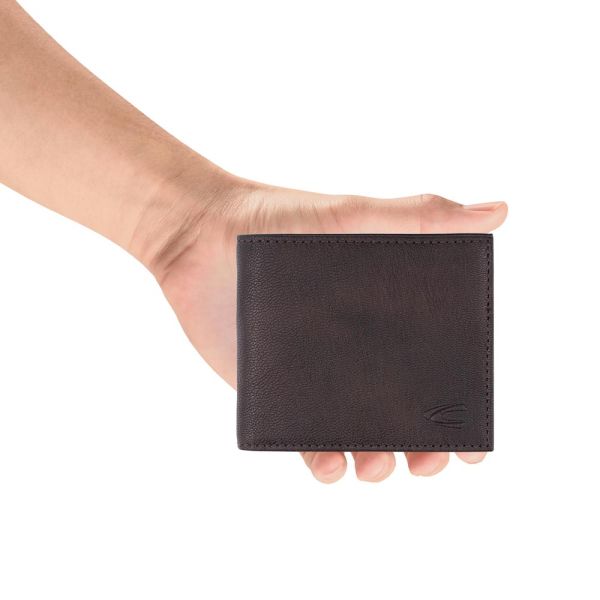 Πορτοφόλι δερμάτινο μικρό οριζόντιο καφέ Camel Active Discover Wallet Brown