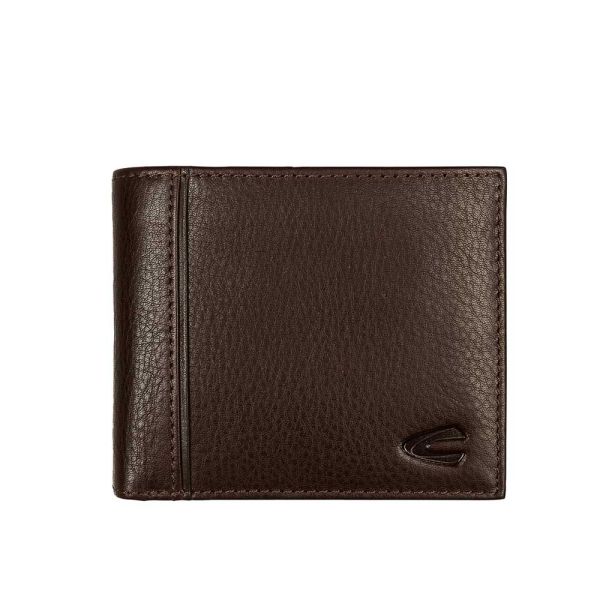 Πορτοφόλι δερμάτινο μικρό οριζόντιο καφέ Camel Active Pine Wallet Brown