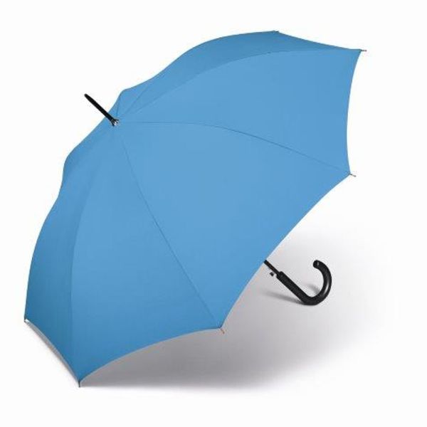 Ομπρέλα μεγάλη αυτόματη σιέλ Happy Rain Essentials  Long Stick Umbrella Light Blue
