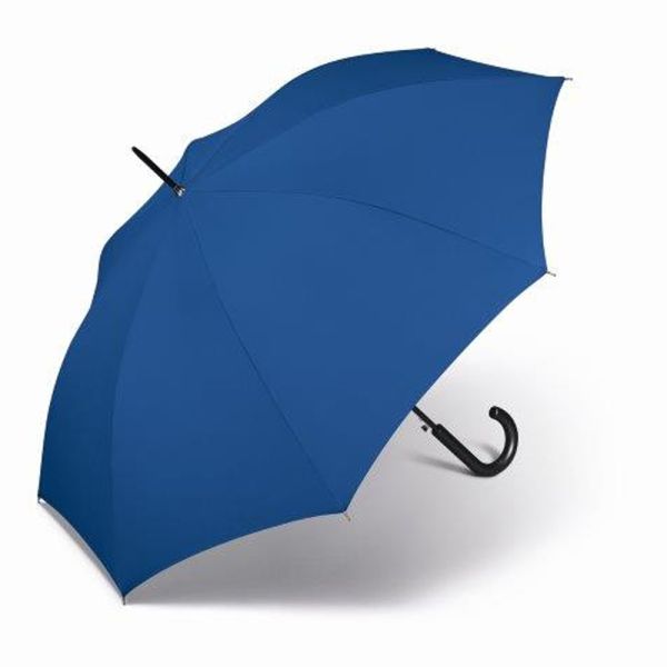 Ομπρέλα μεγάλη αυτόματη μπλε ρουά Happy Rain Essentials  Long Stick Umbrella Royal Blue
