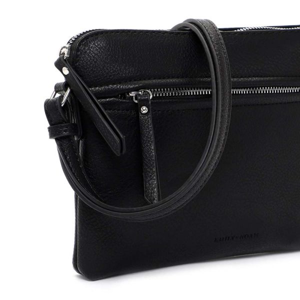 Γυναικεία τσάντα ώμου - χιαστί μαύρη  Emily & Noah Emma Shoulder Bag