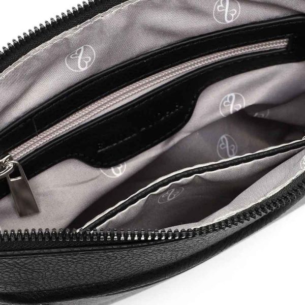 Γυναικεία τσάντα ώμου - χιαστί μαύρη  Emily & Noah Emma Shoulder Bag