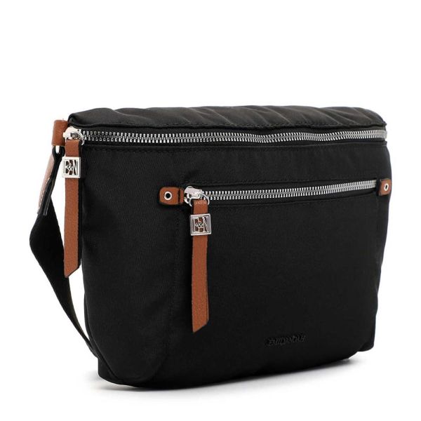 Τσαντάκι γυναικείο χιαστί μαύρο  Emily & Noah Esther