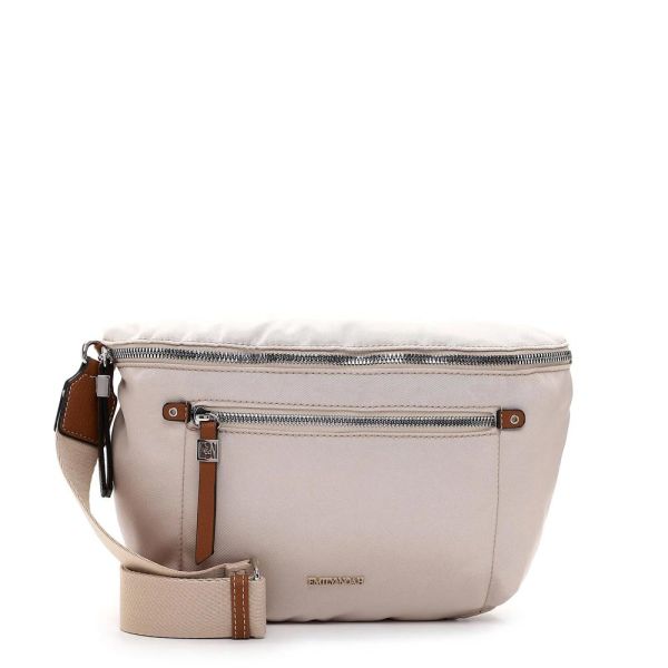 Τσαντάκι γυναικείο χιαστί μπεζ  Emily & Noah Esther