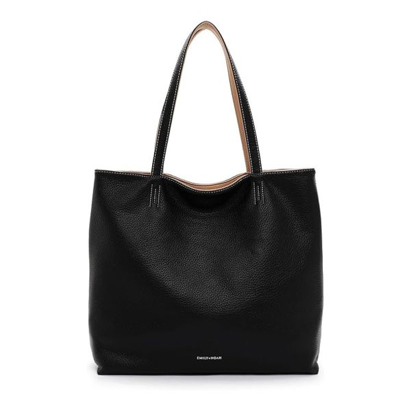 Τσάντα ώμου - χιαστί γυναικεία μαύρη Emily & Noah Eva