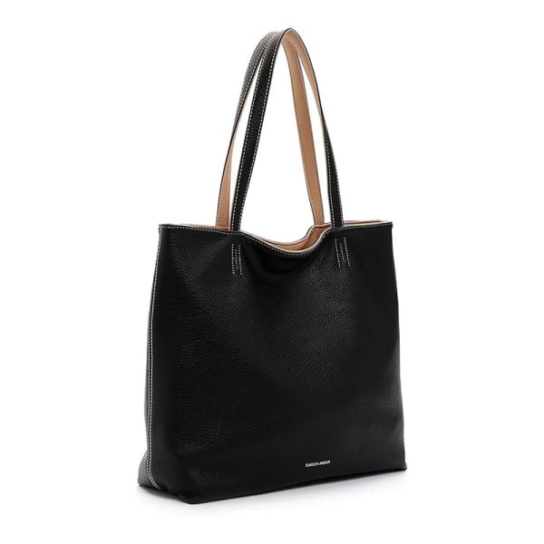 Τσάντα ώμου - χιαστί γυναικεία μαύρη Emily & Noah Eva