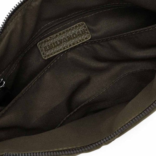 Γυναικεία τσάντα ώμου - χιαστί λαδί  Emily & Noah Hanni Shoulder Bag