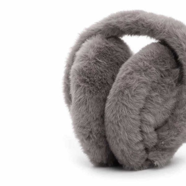 Γυναικεία γούνινα καλύμματα αυτιών γκρι Emily & Noah Hara Earmuff