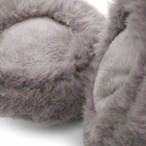 Γυναικεία γούνινα καλύμματα αυτιών γκρι Emily & Noah Hara Earmuff