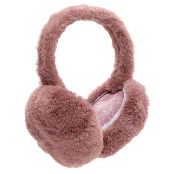 Γυναικεία γούνινα καλύμματα αυτιών ροζ Emily & Noah Hara Earmuff