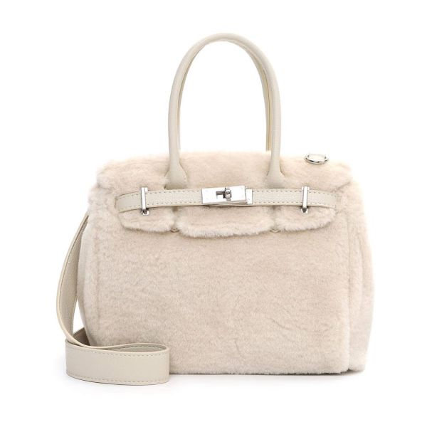 Γυναικεία τσάντα χεριού - χιαστί εκρού  Emily & Noah Heather Ecru