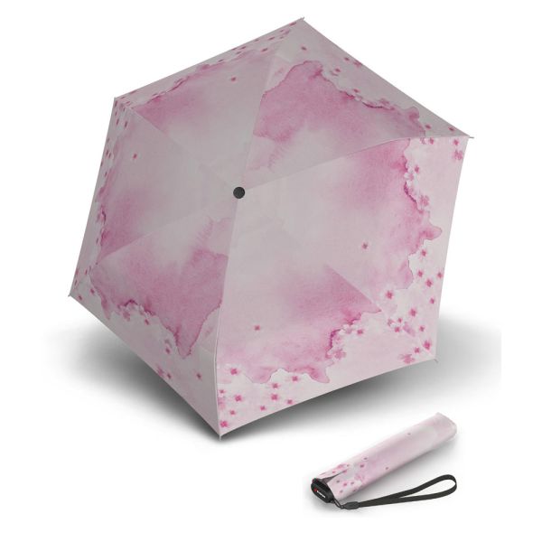 Ομπρέλα mini σπαστή ροζ Knirps US.050 Ultra Light Slim Manual Folding Umbrella Sakura Romance Pink