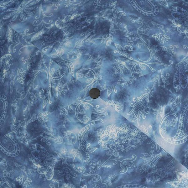 Ομπρέλα mini σπαστή λαχούρια μπλε Knirps US.050 Ultra Light Slim Manual Folding Umbrella Paisley Blue