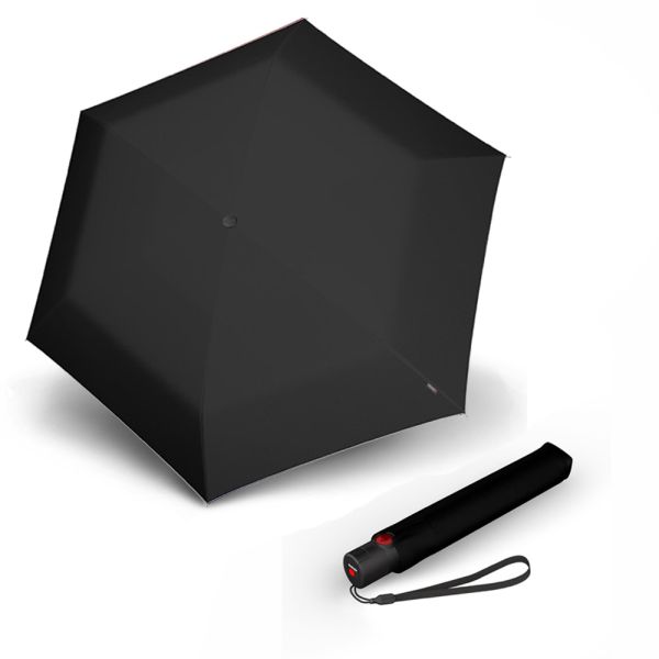 Ομπρέλα σπαστή αυτόματο άνοιγμα - κλείσιμο μαύρη Knirps U.200 Ultra Light Slim Duomatic Folding Umbrella Black Ομπρέλα σπαστή αυτόματο άνοιγμα - κλείσιμο μαύρη Knirps U.200 Ultra Light Slim Duomatic Folding Umbrella Black