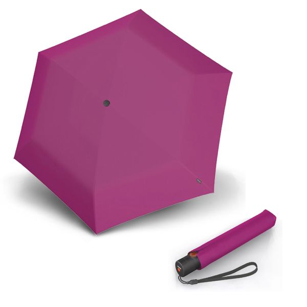 Automatic Open - Close Ultra Light Slim Folding Umbrella Knirps U.200 Duomatic Berry Automatic Open - Close Ultra Light Slim Folding Umbrella Knirps U.200 Duomatic Berry