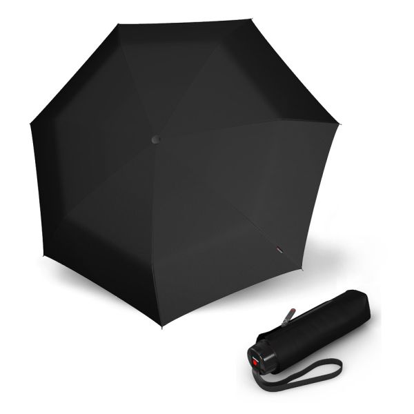 Ομπρέλα mini σπαστή χειροκίνητη μαύρη Knirps T.020 Manual Black
