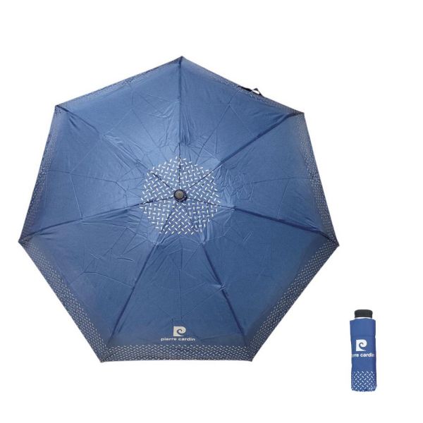 Ομπρέλα  μίνι  σπαστή χειροκίνητη μπλε Pierre Cardin Folding Umbrella PC - 7215 Ομπρέλα  μίνι  σπαστή χειροκίνητη μπλε Pierre Cardin Folding Umbrella PC - 7215