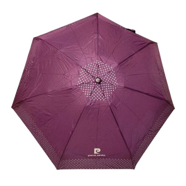 Ομπρέλα  μίνι  σπαστή χειροκίνητη μωβ Pierre Cardin Folding Umbrella PC - 7215