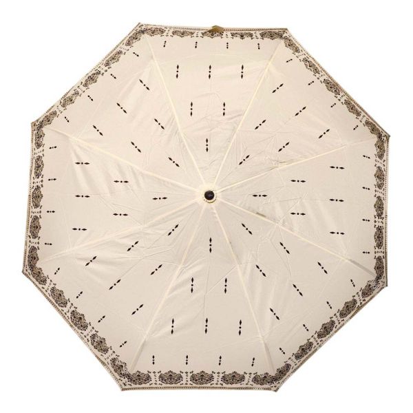 Ομπρέλα γυναικεία αυτόματη σπαστή εκρού Pierre Cardin Automatic Folding Umbrella Arabesque