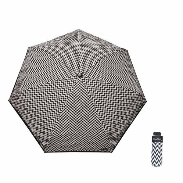 Ομπρέλα  μίνι  σπαστή χειροκίνητη ψαροκόκαλο μαύρη Pierre Cardin Folding Umbrella PC - 7225 Ομπρέλα  μίνι  σπαστή χειροκίνητη ψαροκόκαλο μαύρη Pierre Cardin Folding Umbrella PC - 7225