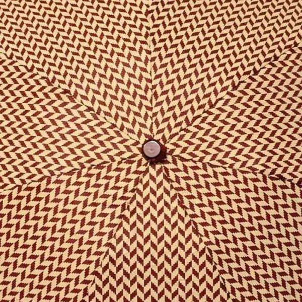 Ομπρέλα  μίνι  σπαστή χειροκίνητη ψαροκόκαλο κόκκινη Pierre Cardin Folding Umbrella PC - 7225