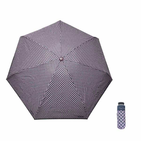 Ομπρέλα  μίνι  σπαστή χειροκίνητη ψαροκόκαλο μπλε - ροζ Pierre Cardin Folding Umbrella PC - 7225 Ομπρέλα  μίνι  σπαστή χειροκίνητη ψαροκόκαλο μπλε - ροζ Pierre Cardin Folding Umbrella PC - 7225