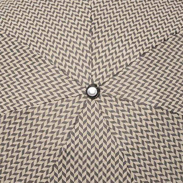 Ομπρέλα  μίνι  σπαστή χειροκίνητη ψαροκόκαλο γκρι Pierre Cardin Folding Umbrella PC - 7225