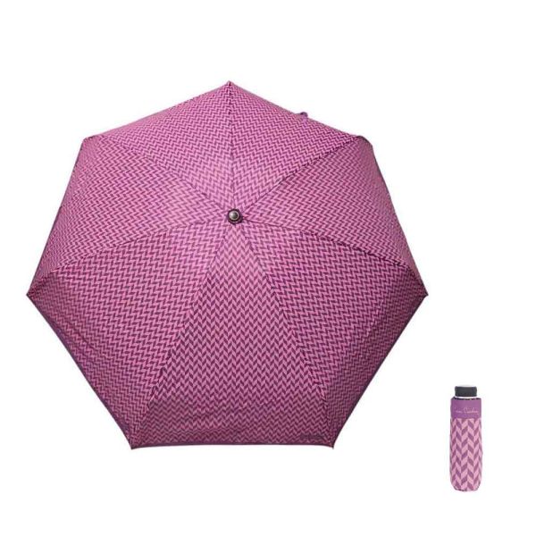 Ομπρέλα  μίνι  σπαστή χειροκίνητη ψαροκόκαλο μωβ Pierre Cardin Folding Umbrella PC - 7225 Ομπρέλα  μίνι  σπαστή χειροκίνητη ψαροκόκαλο μωβ Pierre Cardin Folding Umbrella PC - 7225