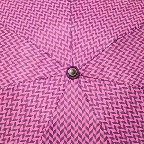 Ομπρέλα  μίνι  σπαστή χειροκίνητη ψαροκόκαλο μωβ Pierre Cardin Folding Umbrella PC - 7225