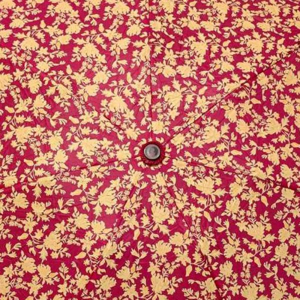 Ομπρέλα γυναικεία mini σπαστή χειροκίνητη φλοράλ κόκκινη Pierre Cardin PC-7235