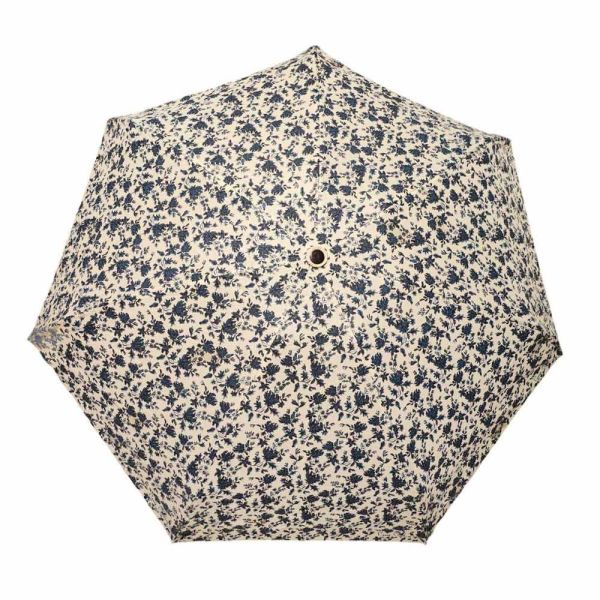 Ομπρέλα γυναικεία mini σπαστή χειροκίνητη φλοράλ εκρού Pierre Cardin PC-7235