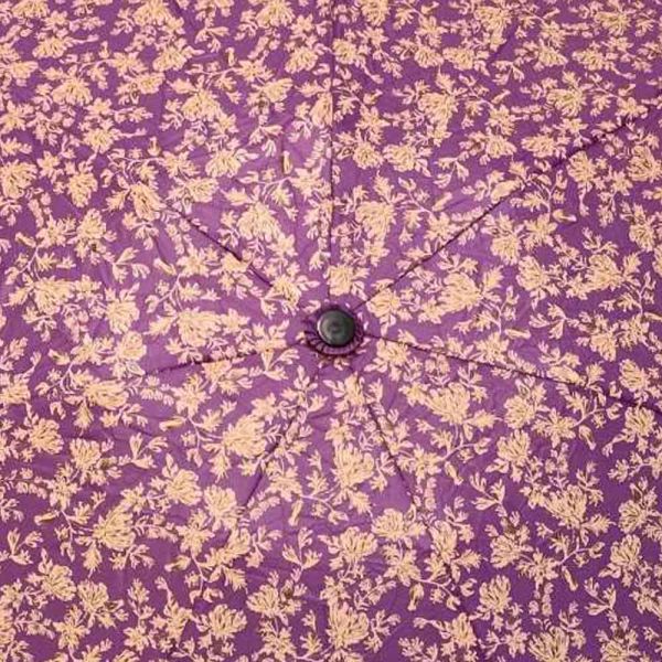 Ομπρέλα γυναικεία mini σπαστή χειροκίνητη φλοράλ μωβ PIerre Cardin PC-7235