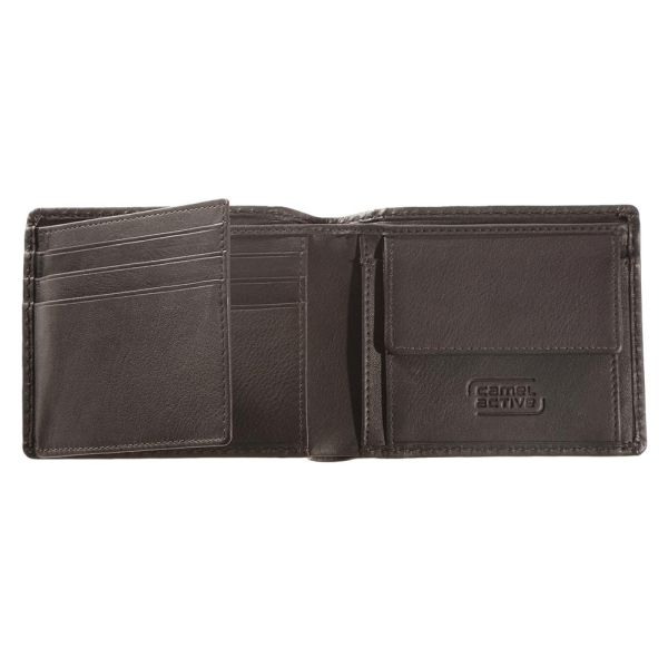 Πορτοφόλι δερμάτινο μικρό οριζόντιο καφέ Camel Active Cordoba Wallet Brown